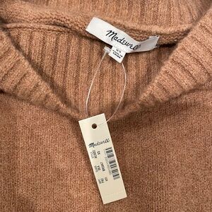 Madewell Tan Wool Belted Sweater, Size XS